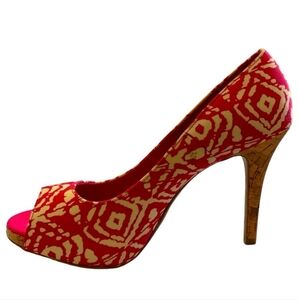 Christian Siriano Women's Pink Payless Peep Toe Heels Size 8.5 $10